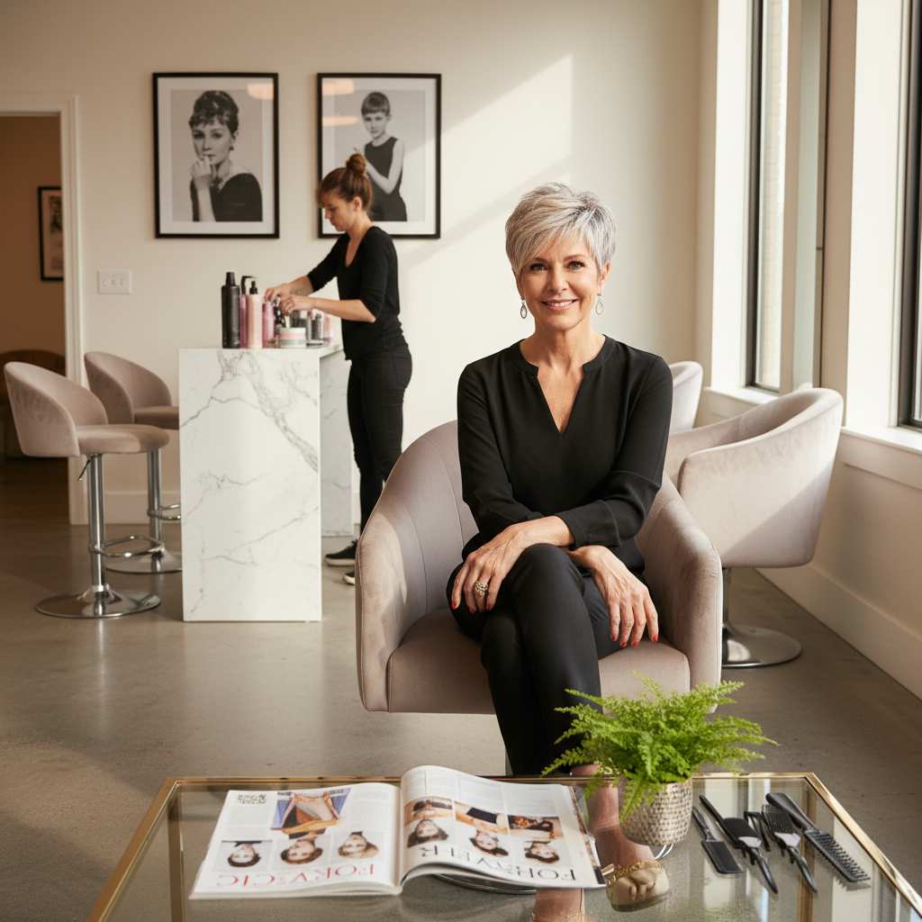 Entdecken Sie zeitlose Kurzfrisuren für Frauen über 60